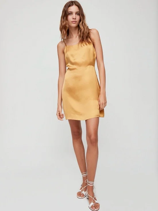 Aritzia Red Mini Slip Dress - Picture 4 of 4